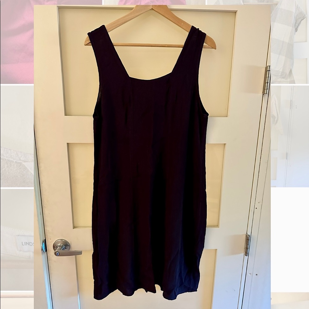 vintage Flax Engelhart rayon square neck slip dress